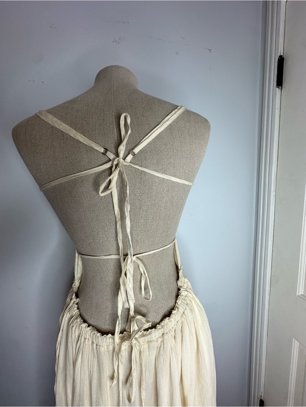 Free People Taking Sides Maxi Dress
color wet plaster - Picture 7 of 9